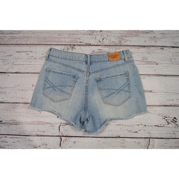 Bethany Mota Women's Juniors High Rise Jean Shorts Distressed Size 2 Pre-Owned - Picture 11 of 12